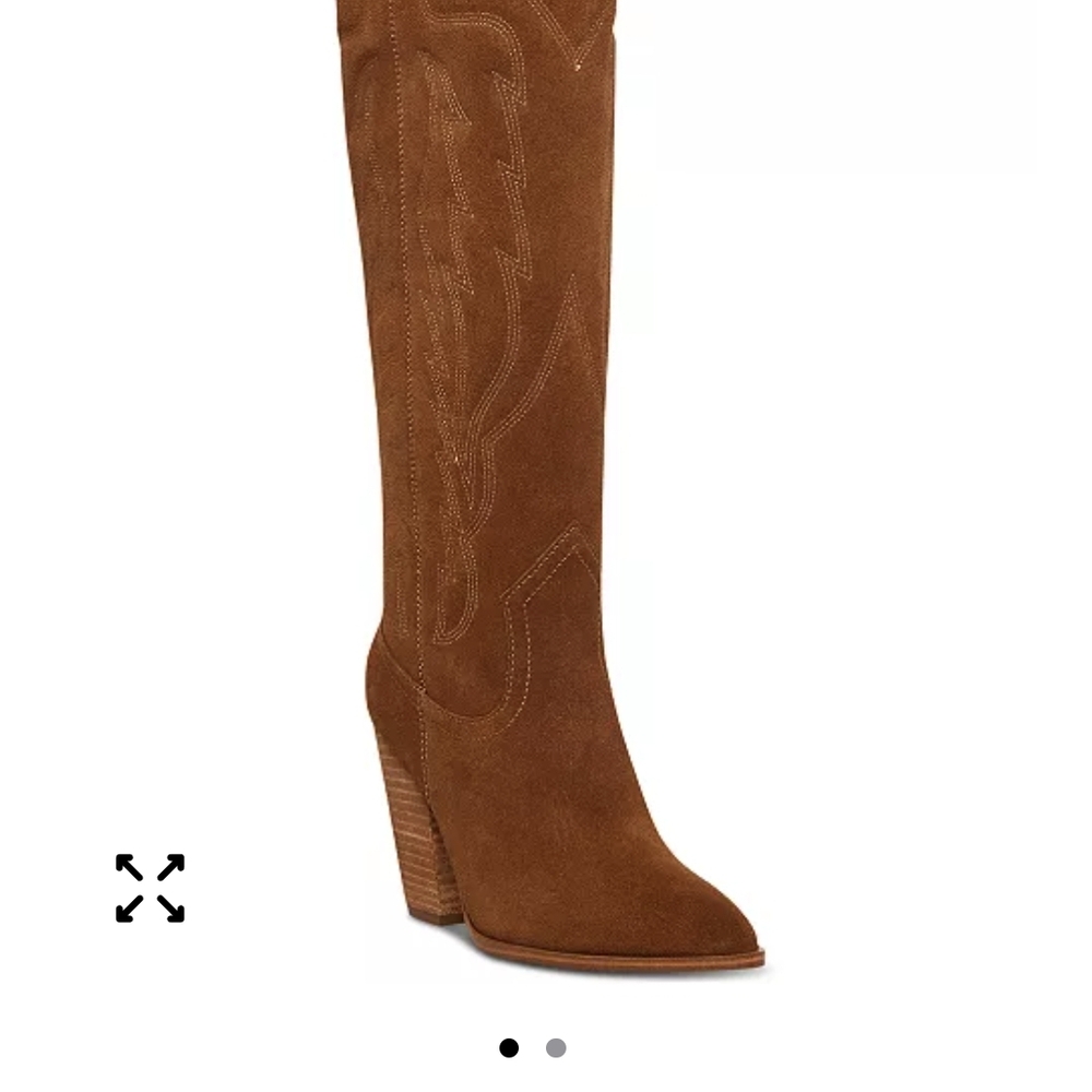 NWOT Steve Madden Tan Suede Heeled Boots